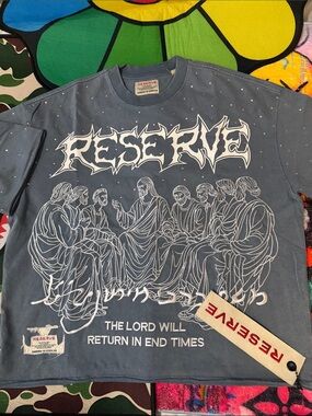 🔥 RESERVE LOS ANGELES “KINGDOM OF GOD” RESURRECTION - RHINESTONES GRAPHIC TEE 🔥